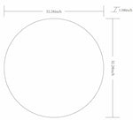 Pontalina Round White Mirror - Clearance