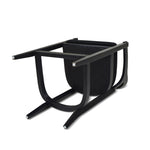 Pyrla 26" Upholstered Counter Stool with Curved Cane Back and Wood Legs