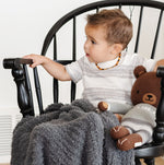 Ribbed Bamboni Mini Baby Blanket