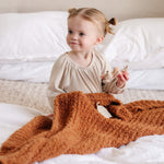 Ribbed Bamboni® Receiving Blanket 30x40 Inch Microfiber