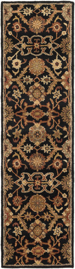 Salix Hand Tufted Black Wool Rug