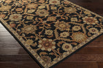 Salix Hand Tufted Black Wool Rug