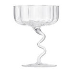 Asteria Champagne Coupe Cocktail Glassware, Clear, Set of 2