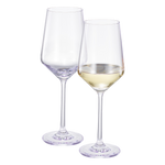 Monet Stemmed Wine Glassware, Purple, Set of 2