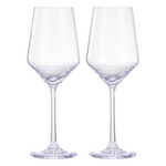 Monet Stemmed Wine Glassware, Purple, Set of 2