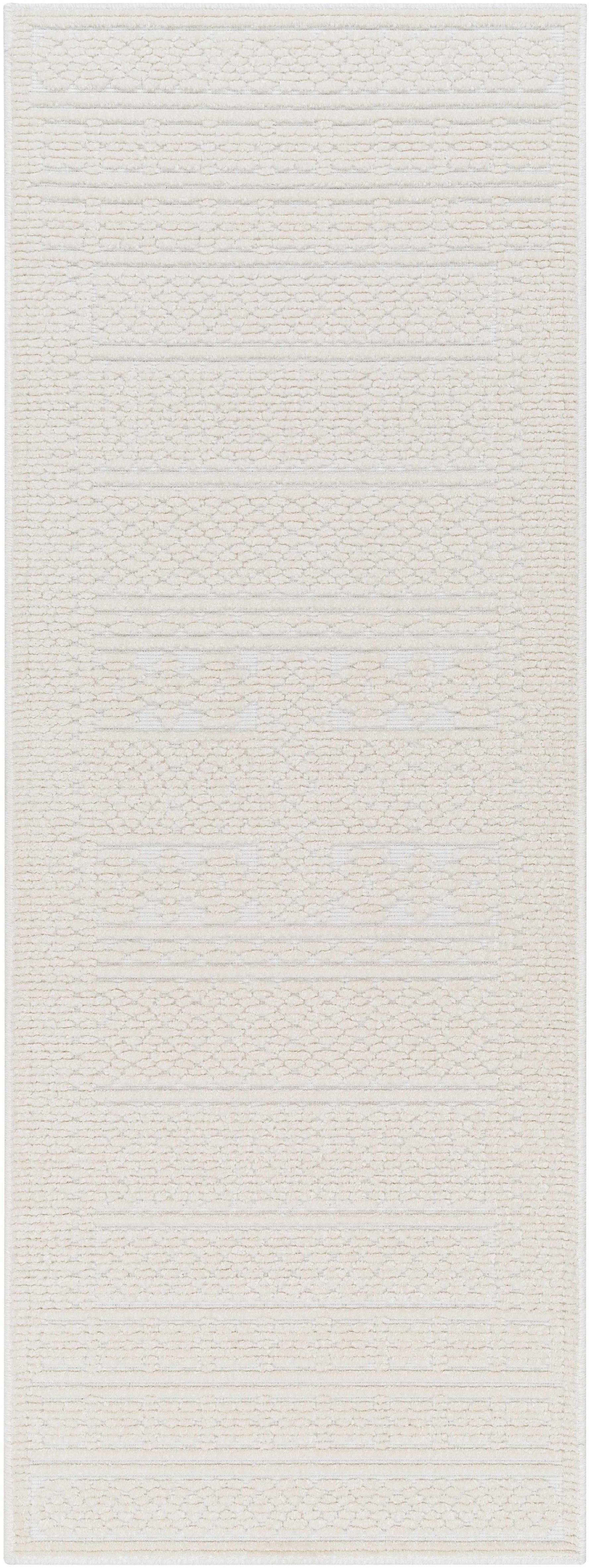 Bahar Cream Washable Area Rug