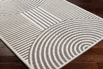 Deron Gray Rainbow Washable Rug