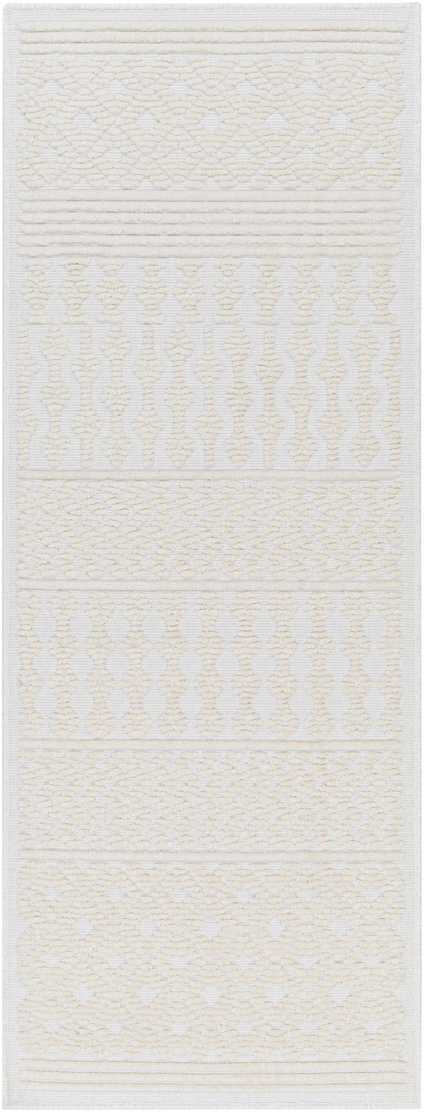 Drago White Washable Area Rug