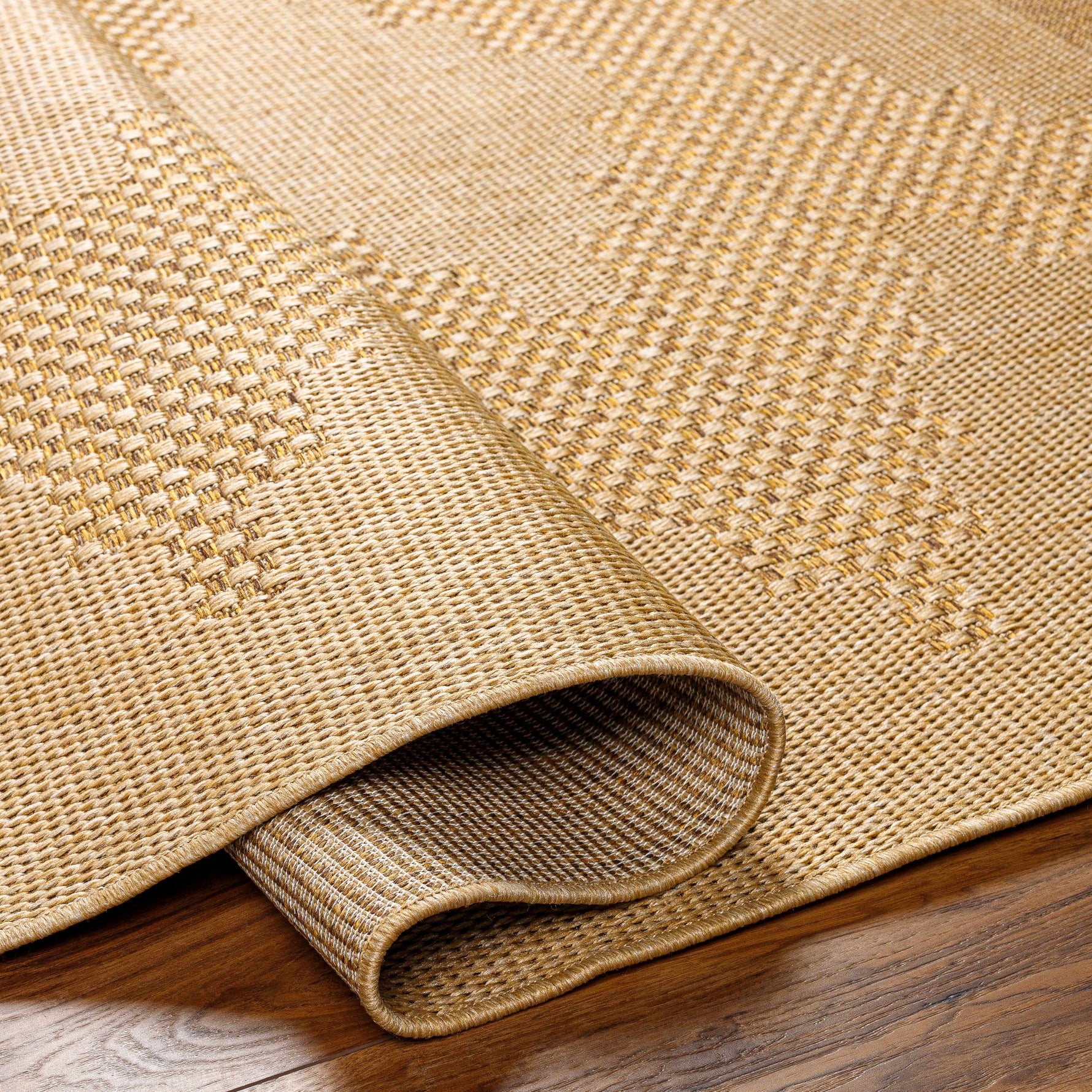 Colum Flatweave Faux Jute Outdoor Rug