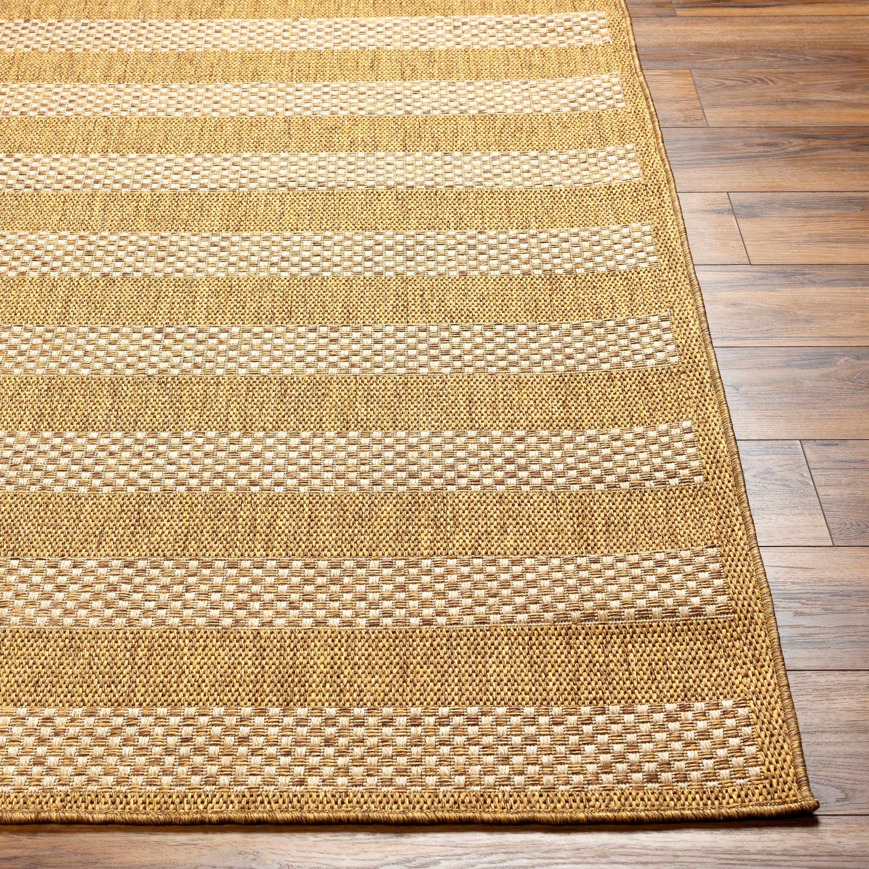 Hiero Flatweave Faux Jute Outdoor Rug