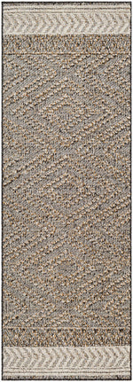 Beige Charcoal Areli Outdoor Area Rug
