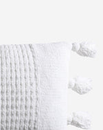 Braided Pom Pom Lumbar Pillow
