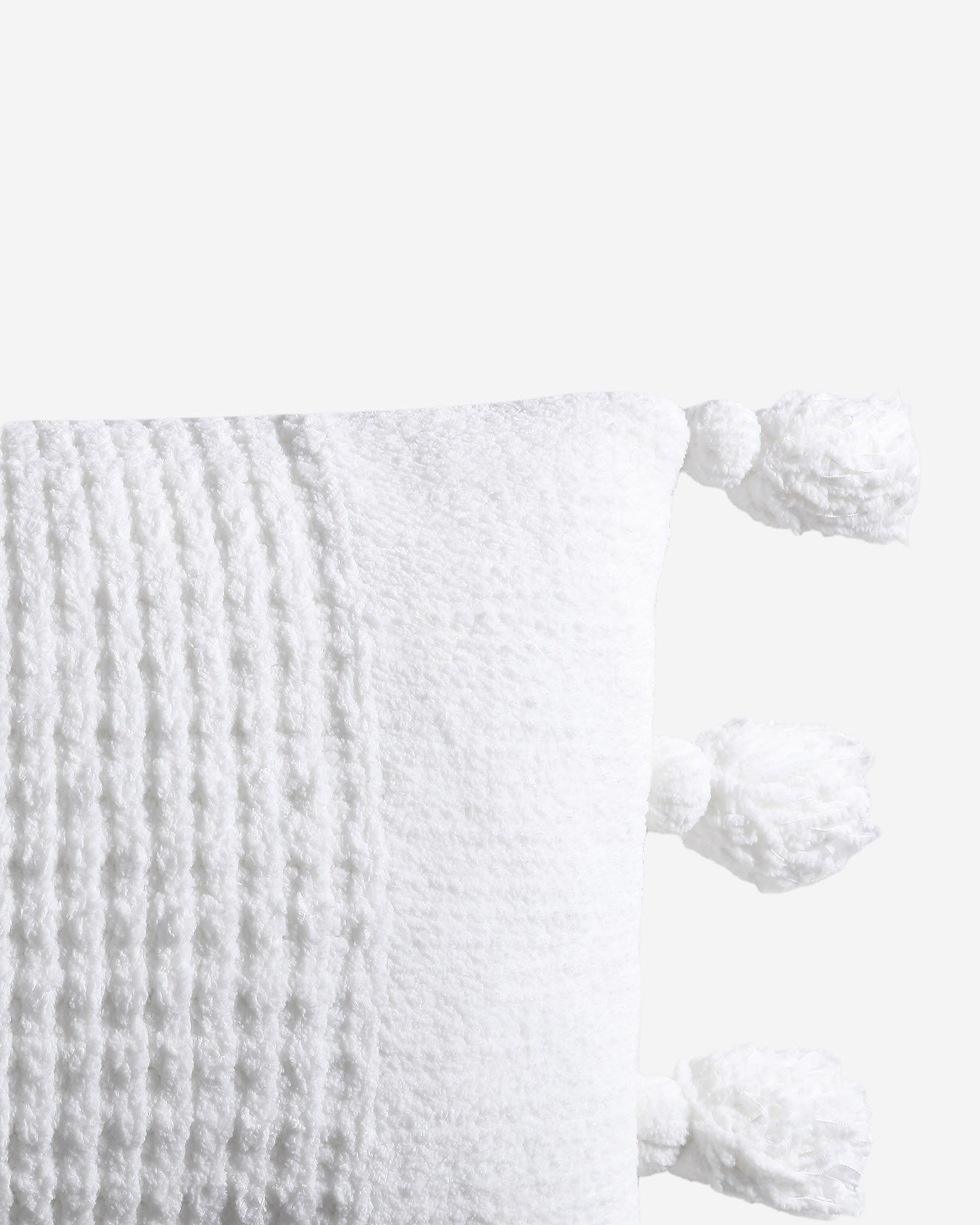 Braided Pom Pom Lumbar Pillow