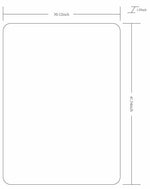 Sustinente White Carved Mirror - Clearance